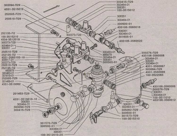 Воздушная система зил бычок схема фото