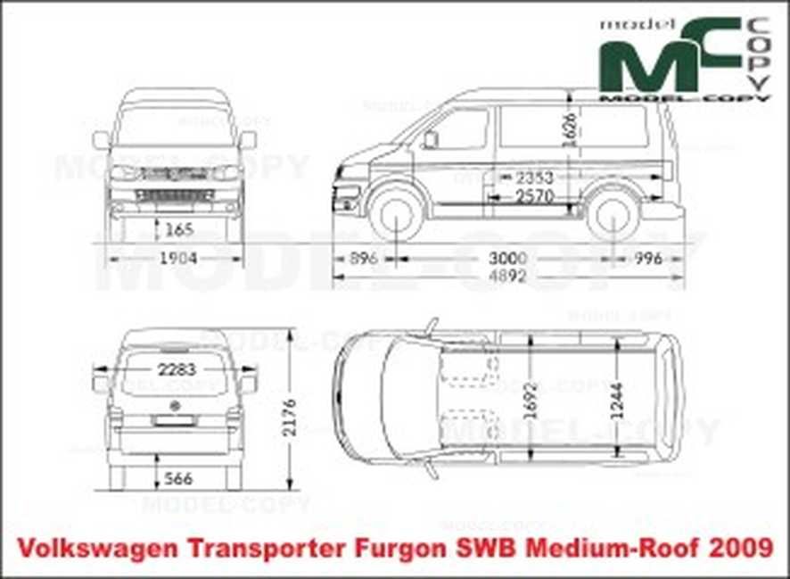 Габаритные размеры фольксваген транспортер