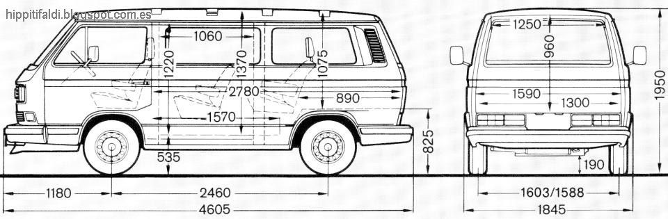 Габаритные размеры фольксваген транспортер