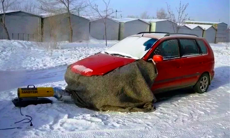 Прогрев дизельного двигателя зимой