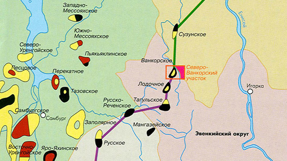 Мансуровское месторождение карта