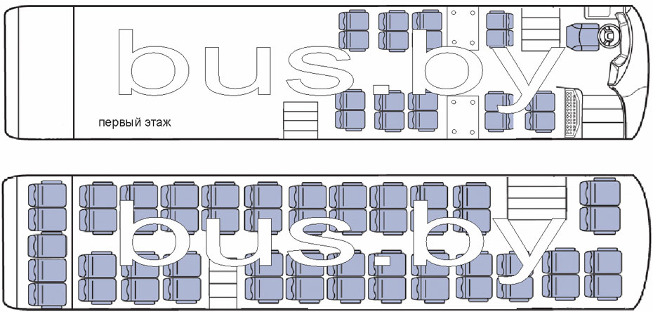 Автобус на 70 мест схема